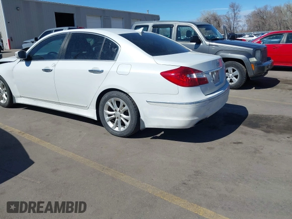 2013 Hyundai Genesis 3.8L with VIN KMHGC4DD4DU250393, listed as a IAAI auction lot 41854097 with 147,751 mi miles and . Bid and sale history available at DreamBid. Image 3.