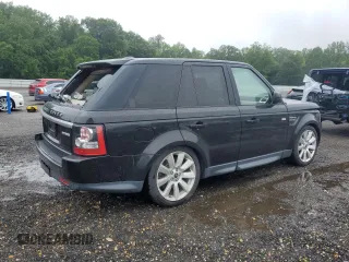 2013 Land Rover Range Rover Sport HSE Lux with VIN SALSK2D43DA783447, listed as a Copart auction lot 60730225 with Not provided miles and Salvage title. Bid and sale history available at DreamBid. Image 3.
