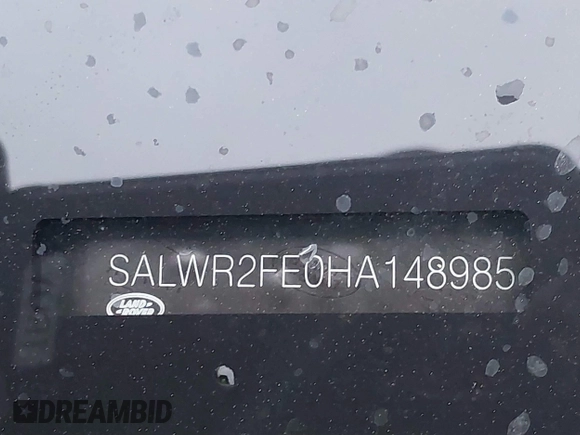 2017 Land Rover Range Rover Sport with VIN SALWR2FE0HA148985, listed as a IAAI auction lot 41130959 with 66,241 mi miles and . Bid and sale history available at DreamBid. Image 9.
