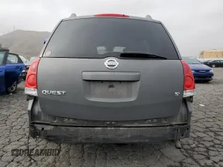 2006 Nissan Quest S Special Edition with VIN 5N1BV28U16N112908, listed as a Copart auction lot 43784285 with 124,729 mi miles and Salvage Title. Bid and sale history available at carsss.com. Image 6.