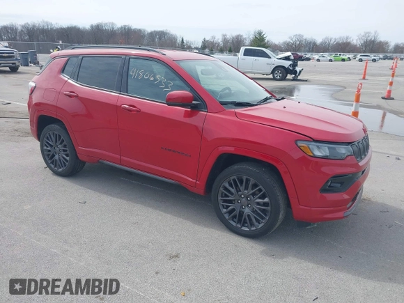 2022 Jeep Compass High Altitude with VIN 3C4NJDCB3NT194315, listed as a IAAI auction lot 41806533 with 15,398 mi miles and . Bid and sale history available at DreamBid. Image 1.
