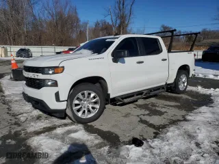 2021 Chevrolet Silverado 1500 Custom with VIN 3GCUYBEF7MG139174, listed as a Copart auction lot 44050065 with 99,372 mi miles and Salvage Title. Bid and sale history available at carsss.com. Image 1.