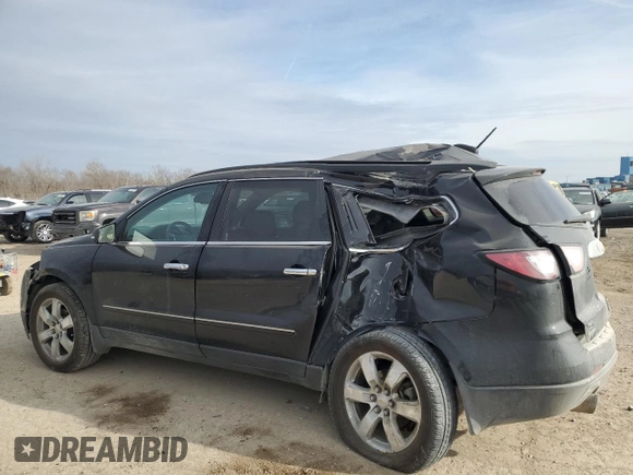 2016 Chevrolet Traverse LTZ with VIN 1GNKVJKD4GJ221628, listed as a Copart auction lot 42177025 with 118,263 mi miles and Salvage Title. Bid and sale history available at DreamBid. Image 2.