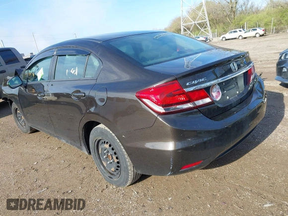 2014 Honda Civic Sedan LX with VIN 2HGFB2F56EH515298, listed as a IAAI auction lot 41966680 with 88,120 mi miles. Bid and sale history available at carsss.com. Image 3.