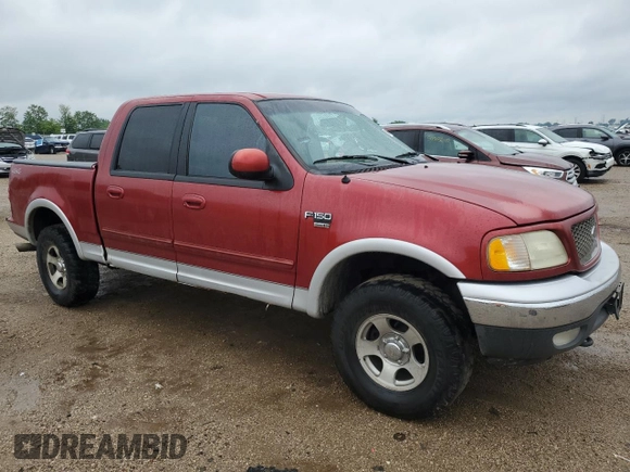 2001 Ford F-150 XLT with VIN 1FTRW08L41KB01407, listed as a Copart auction lot 59446555 with 285,312 mi miles and Salvage title. Bid and sale history available at DreamBid. Image 4.