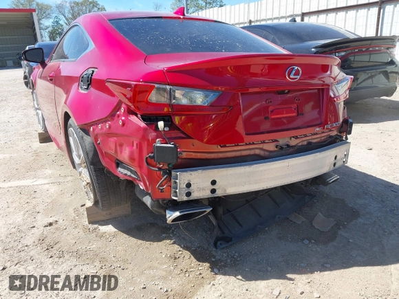 2016 Lexus RC 300 F Sport with VIN JTHSM5BCXG5001041, listed as a IAAI auction lot 41800718 with 86,523 mi miles and . Bid and sale history available at DreamBid. Image 6.