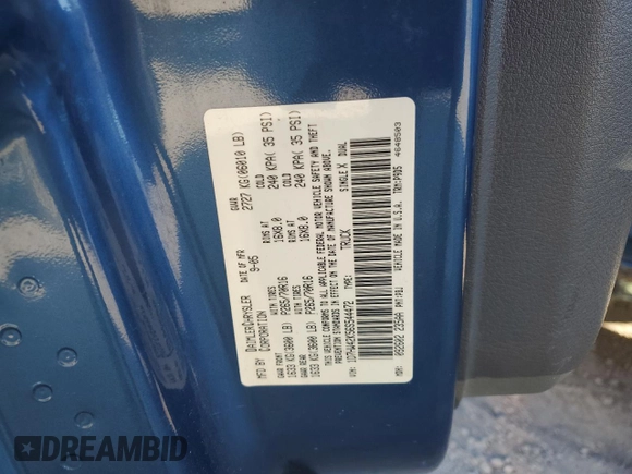 2006 Dodge Dakota SLT with VIN 1D7HW42K56S544472, listed as a Copart auction lot 73413914 with 187,616 mi miles and Salvage Title. Bid and sale history available at DreamBid. Image 12.