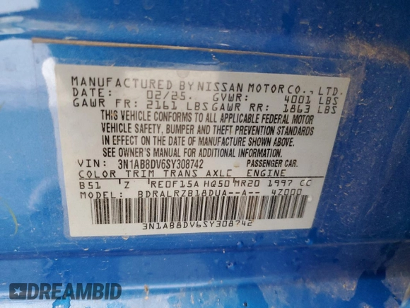 2025 Nissan Sentra SR z VIN 3N1AB8DV6SY308742, wystawiony jako Copart lot #60685715 z przebiegiem 8 751 mil mil oraz Szkoda całkowita • Salvage title. Historia ofert i sprzedaży dostępna na DreamBid. Obrazek 12.