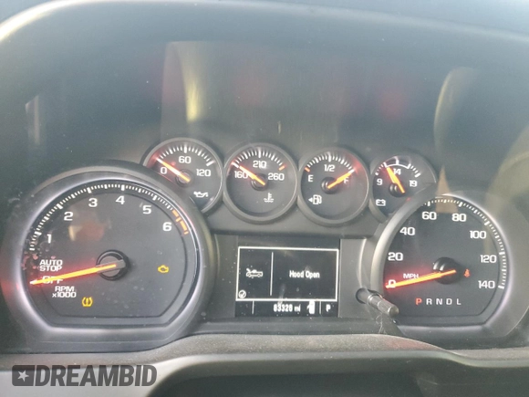 2020 Chevrolet Silverado 1500 Custom with VIN 1GCRWBEK8LZ171039, listed as a Copart auction lot 86540254 with 83,326 mi miles and Salvage Title. Bid and sale history available at carsss.com. Image 9.