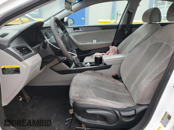 2015 Hyundai Sonata SE with VIN 5NPE24AF7FH003628, listed as a Copart auction lot 45699755 with 196,522 mi miles and Salvage Title. Bid and sale history available at DreamBid. Image 7.