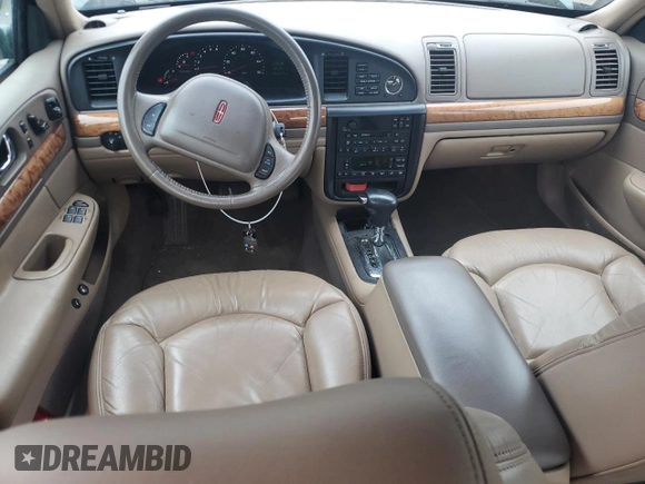 1998 Lincoln Continental with VIN 1LNFM97V9WY635860, listed as a Copart auction lot 72859264 with 91,632 mi miles and Clean Title. Bid and sale history available at carsss.com. Image 8.