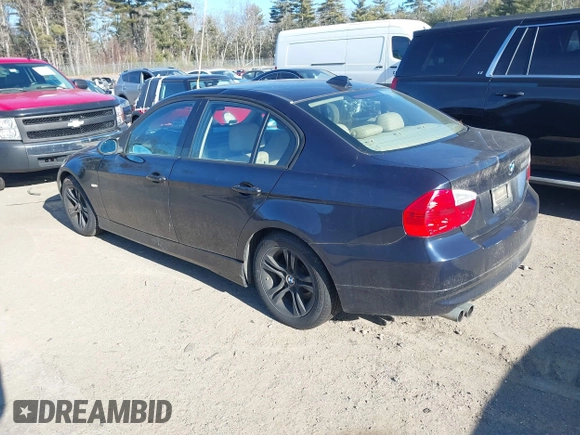 2008 BMW 3 Series 328xi with VIN WBAVC73508KX91012, listed as a IAAI auction lot 41291210 with 176,184 mi miles. Bid and sale history available at carsss.com. Image 3.