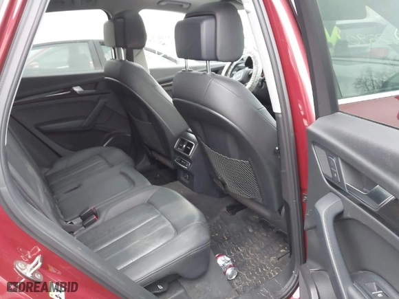 2018 Audi Q5 Premium Plus with VIN WA1BNAFY6J2243258, listed as a IAAI auction lot 41512590 with 53,823 mi miles. Bid and sale history available at carsss.com. Image 8.