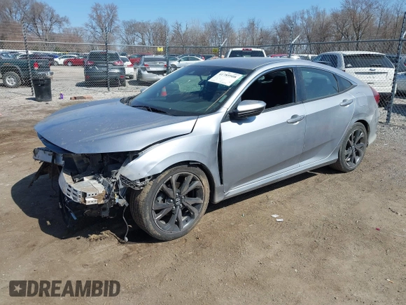 2021 Honda Civic Sport with VIN 2HGFC2F83MH540939, listed as a IAAI auction lot 41789508 with 100,274 mi miles and . Bid and sale history available at DreamBid. Image 18.