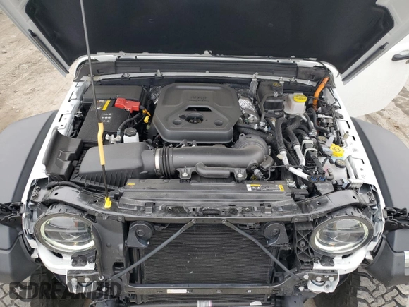2024 Jeep Wrangler Sport S with VIN 1C4RJXN68RW283543, listed as a Copart auction lot 57752525 with 4,334 mi miles and Salvage title. Bid and sale history available at DreamBid. Image 12.