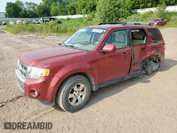 2012 Ford Escape Limited with VIN 1FMCU9E77CKB65284, listed as a Copart auction lot 59328495 with 125,774 mi miles and Clean title. Bid and sale history available at DreamBid. Image 1.