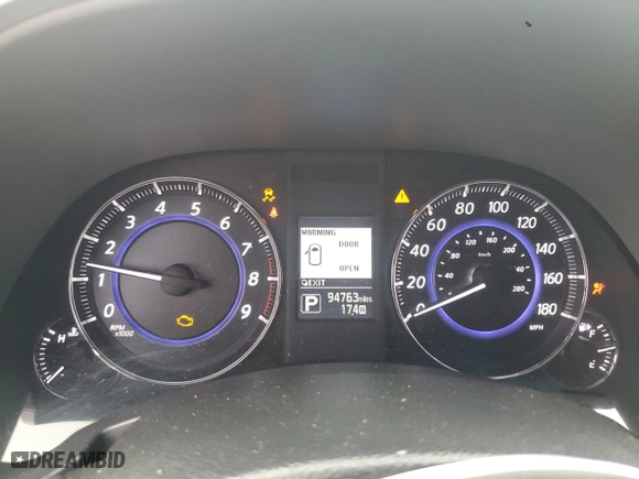2017 Infiniti QX70 with VIN JN8CS1MW7HM415868, listed as a Copart auction lot 62451924 with 94,763 mi miles and Salvage Title. Bid and sale history available at carsss.com. Image 9.