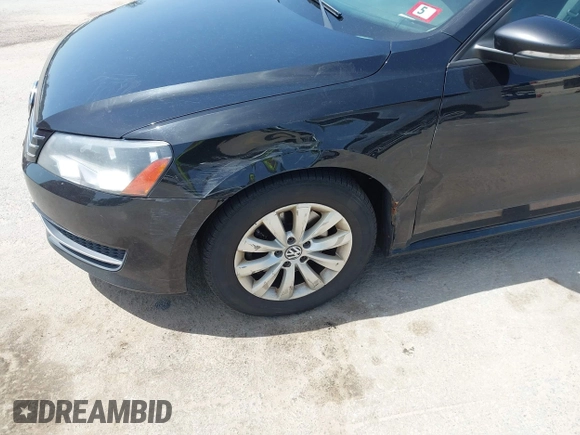 2012 Volkswagen Passat S with VIN 1VWAP7A39CC025836, listed as a IAAI auction lot 42148349 with 215,546 mi miles and . Bid and sale history available at DreamBid. Image 6.