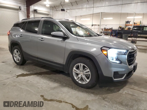 2023 GMC Terrain SLE with VIN 3GKALTEG4PL125913, listed as a Copart auction lot 57597685 with 53,450 mi miles and Salvage title. Bid and sale history available at DreamBid. Image 4.