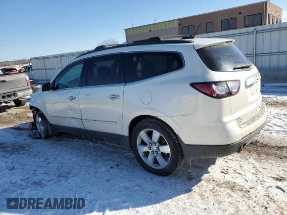 2015 Chevrolet Traverse LTZ with VIN 1GNKVJKD0FJ270355, listed as a Copart auction lot 46462145 with 146,990 mi miles and Salvage Title. Bid and sale history available at DreamBid. Image 2.