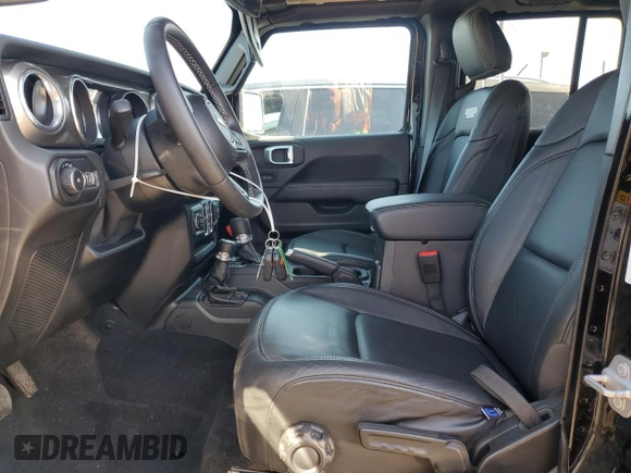 2020 Jeep Wrangler Unlimited Sahara with VIN 1C4HJXEG3LW145470, listed as a Copart auction lot 63690835 with 47,838 mi miles and Salvage title. Bid and sale history available at DreamBid. Image 7.