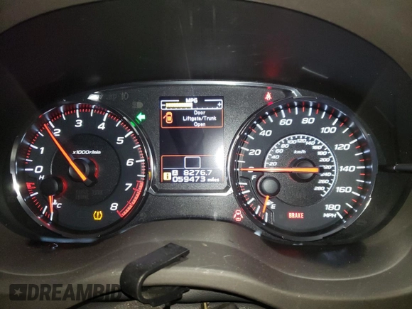2018 Subaru WRX with VIN JF1VA1A64J9815882, listed as a Copart auction lot 49719365 with 59,473 mi miles and Clean Title. Bid and sale history available at carsss.com. Image 9.
