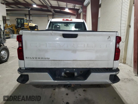 2020 Chevrolet Silverado 1500 Work Truck with VIN 3GCNWAEF1LG331483, listed as a Copart auction lot 44517375 with 100,453 mi miles and Salvage Title. Bid and sale history available at DreamBid. Image 6.