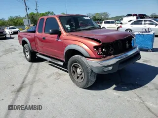 2001 Toyota Tacoma with VIN 5TEWM72NX1Z842202, listed as a Copart auction lot 53111405 with 304,857 mi miles and Salvage title. Bid and sale history available at DreamBid. Image 11.