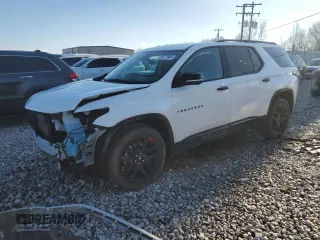 2021 Chevrolet Traverse Premier with VIN 1GNEVKKWXMJ245433, listed as a Copart auction lot 85571964 with 54,836 mi miles and Salvage Title. Bid and sale history available at carsss.com. Image 1.