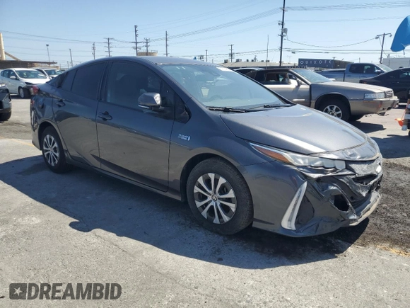 2021 Toyota Prius LE with VIN JTDKAMFPXM3174423, listed as a Copart auction lot 57614925 with Not provided miles and Non repairable. Bid and sale history available at DreamBid. Image 4.