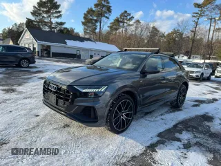 2019 Audi Q8 Premium Plus with VIN WA1EVAF18KD030026, listed as a Copart auction lot 42853705 with 100,801 mi miles and Clean Title. Bid and sale history available at carsss.com. Image 1.