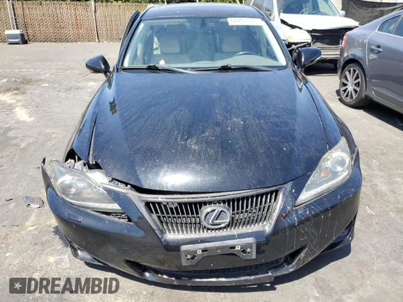 2012 Lexus IS 350 with VIN JTHBE5C28C5028963, listed as a Copart auction lot 62705175 with 153,578 mi miles and Salvage title. Bid and sale history available at DreamBid. Image 5.