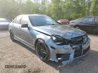 2012 Mercedes-Benz C 300 Sport with VIN WDDGF8BB7CA609715, listed as a Copart auction lot 59567445 with 176,385 mi miles and Salvage title. Bid and sale history available at DreamBid. Image 4.