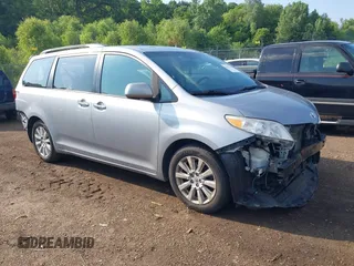 2012 Toyota Sienna XLE with VIN 5TDDK3DC0CS045751, listed as a IAAI auction lot 42591445 with 196,791 mi miles and . Bid and sale history available at DreamBid. Image 1.