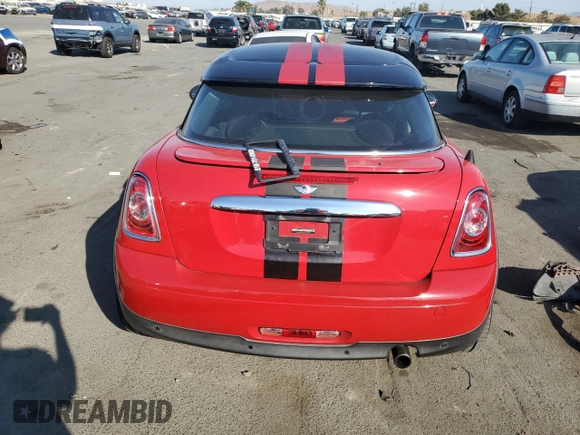 2012 MINI Cooper Coupe with VIN WMWSX1C5XCT163790, listed as a Copart auction lot 73148734 with 144,323 mi miles and Salvage Title. Bid and sale history available at carsss.com. Image 6.