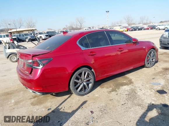 2016 Lexus GS 350 with VIN JTHBZ1BLXGA003499, listed as a IAAI auction lot 41576053 with 33,377 mi miles. Bid and sale history available at carsss.com. Image 4.