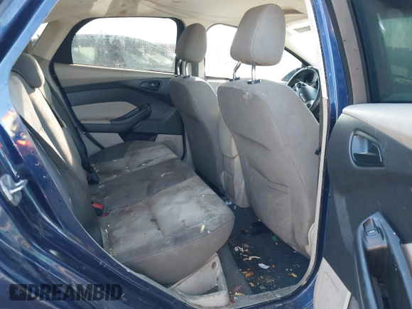 2012 Ford Focus SE with VIN 1FAHP3F28CL126091, listed as a IAAI auction lot 42053457 with 197,393 mi miles. Bid and sale history available at carsss.com. Image 8.