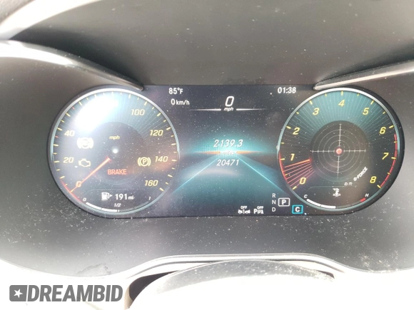2022 Mercedes-Benz GLC 300 with VIN W1N0G8DB7NG119841, listed as a Copart auction lot 59326695 with 20,471 mi miles and Salvage title. Bid and sale history available at DreamBid. Image 9.
