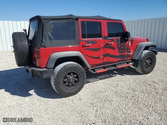 2012 Jeep Wrangler Unlimited Sport with VIN 1C4BJWDG4CL212726, listed as a Copart auction lot 49851525 with 125,566 mi miles and Salvage Title. Bid and sale history available at carsss.com. Image 3.