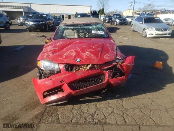 2008 BMW 1 Series 135i with VIN WBAUN93568VF55676, listed as a Copart auction lot 79804984 with 0 mi miles and Salvage Title. Bid and sale history available at carsss.com. Image 5.