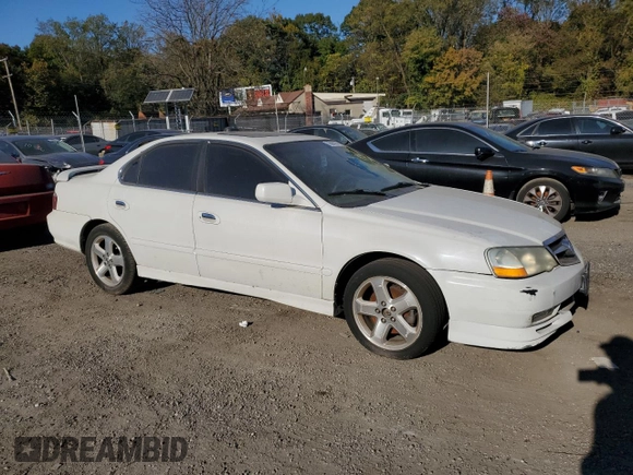 2002 Acura TL Type S w/Navigation with VIN 19UUA569X2A057127, listed as a Copart auction lot 76684194 with 0 mi miles and Salvage Title. Bid and sale history available at carsss.com. Image 4.