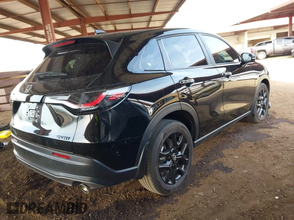 2024 Honda HR-V Sport with VIN 3CZRZ1H57RM738742, listed as a IAAI auction lot 41905834 with 15,487 mi miles and . Bid and sale history available at DreamBid. Image 4.