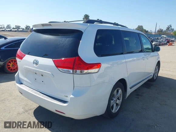 2014 Toyota Sienna LE AAS with VIN 5TDKK3DC4ES515791, listed as a IAAI auction lot 42304201 with 113,139 mi miles and . Bid and sale history available at DreamBid. Image 4.