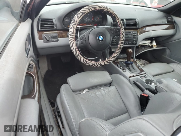 2003 BMW 3 Series 325Ci with VIN WBABS33433PG90518, listed as a Copart auction lot 45570895 with 142,398 mi miles and Salvage Title. Bid and sale history available at carsss.com. Image 8.