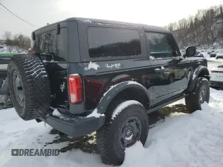 2023 Ford Bronco with VIN 1FMDE5AH2PLA91748, listed as a Copart auction lot 41840955 with Not provided miles and Salvage title. Bid and sale history available at DreamBid. Image 3.