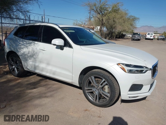 2020 Volvo XC60 Momentum with VIN YV4A22RK6L1553603, listed as a IAAI auction lot 41103991 with 67,509 mi miles and . Bid and sale history available at DreamBid. Image 1.