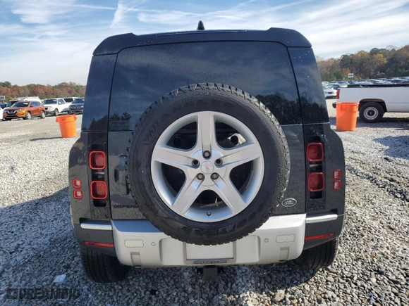 2021 Land Rover Defender SE with VIN SALEPERU0M2036942, listed as a Copart auction lot 80327764 with 59,610 mi miles and Salvage Title. Bid and sale history available at carsss.com. Image 6.