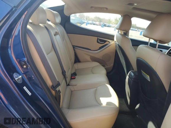2013 Hyundai Elantra Limited with VIN KMHDH4AEXDU697201, listed as a Copart auction lot 50235345 with 67,411 mi miles and Salvage Title. Bid and sale history available at carsss.com. Image 10.