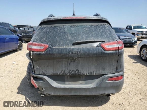 2014 Jeep Cherokee Latitude with VIN 1C4PJLCS9EW300912, listed as a Copart auction lot 50382215 with 154,970 mi miles and Salvage Title. Bid and sale history available at carsss.com. Image 6.