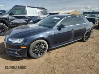 2017 Audi A4 Premium Plus with VIN WAUENAF40HN022325, listed as a Copart auction lot 49175105 with 83,471 mi miles and Salvage Title. Bid and sale history available at carsss.com. Image 1.